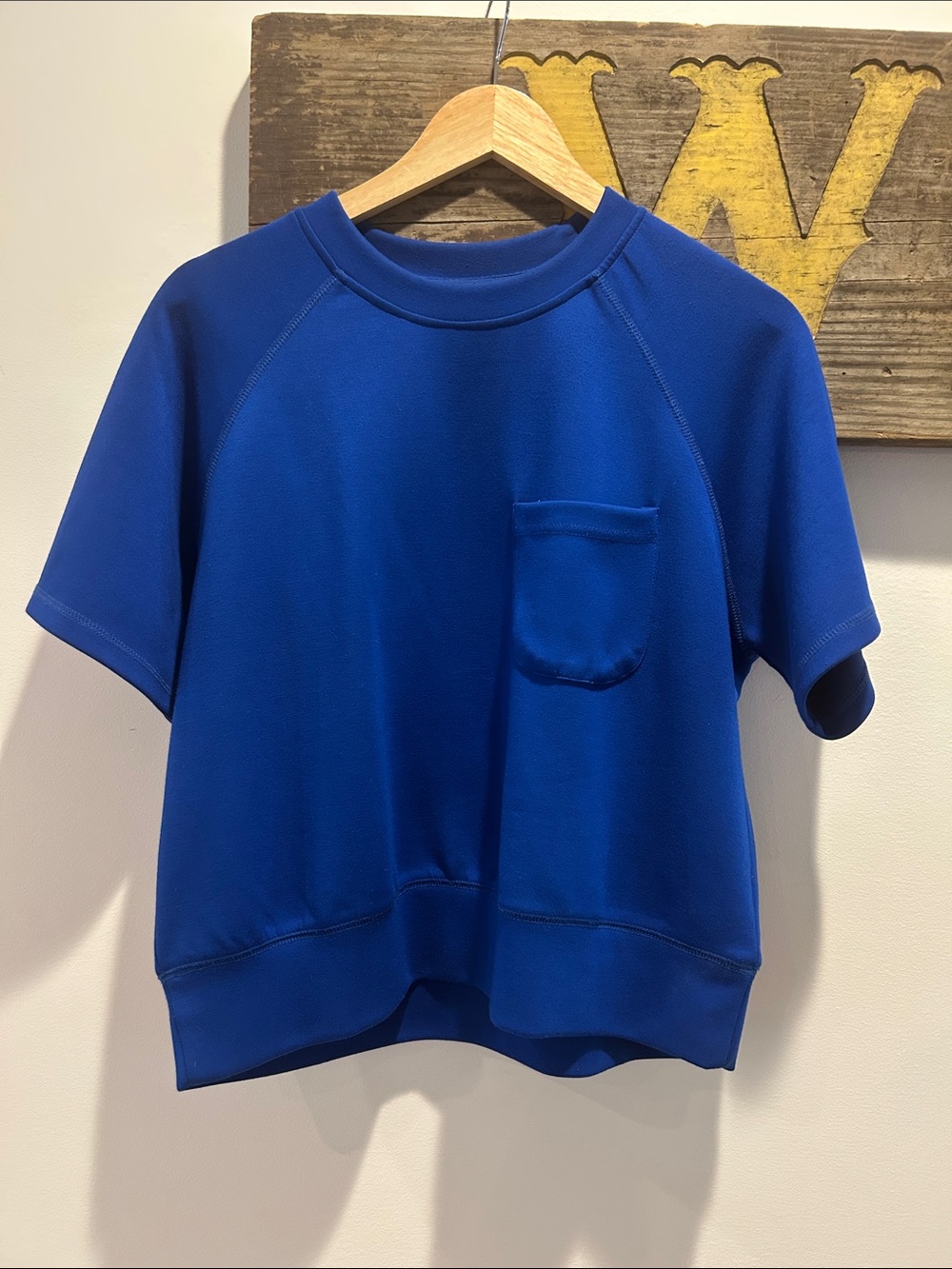 Short Sleeve Pocket Top - Royal Blue